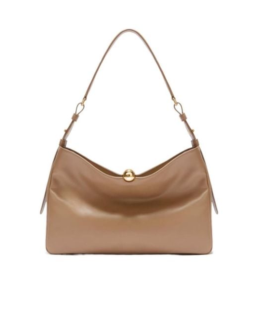 Furla Brown Sfera Soft Large Shoulder Bag