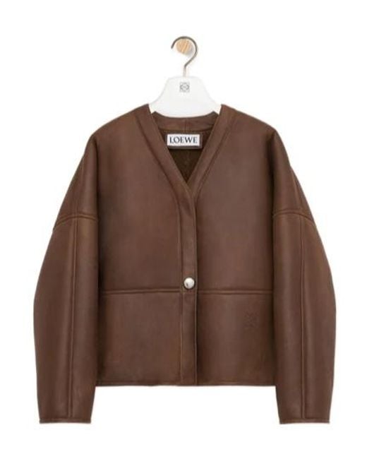 Loewe Brown Pebble Cardigan