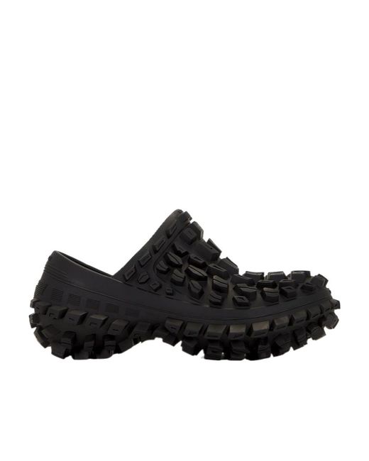 Balenciaga Black Defender Clog Da Uomo for men