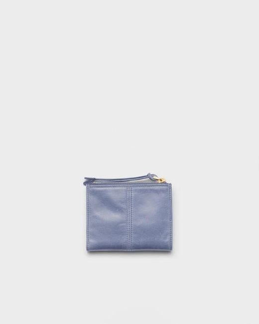 Prada Blue Small Leather Wallet