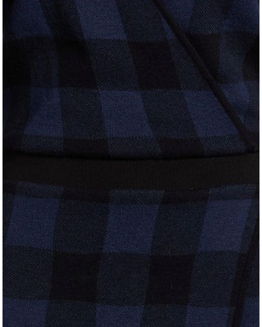 DIESEL Blue Slim-Fit Plaid Knit Dress