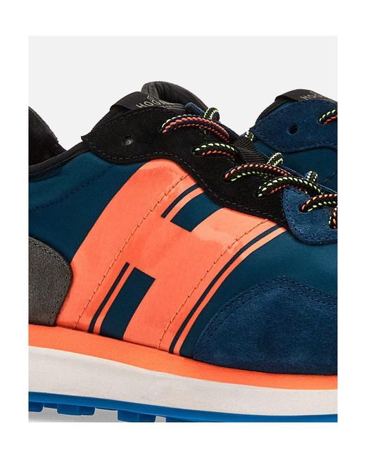 Hogan Blue H601 Lace-Up Sneakers for men