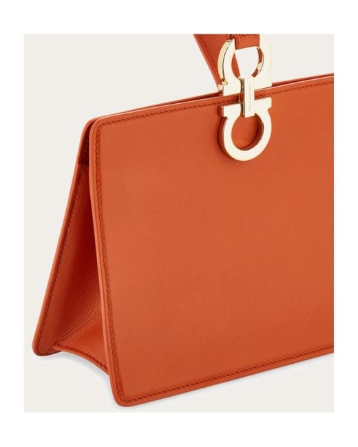 Ferragamo Orange Mini Clutch