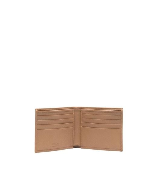 Prada Natural Saffiano Leather Wallet for men