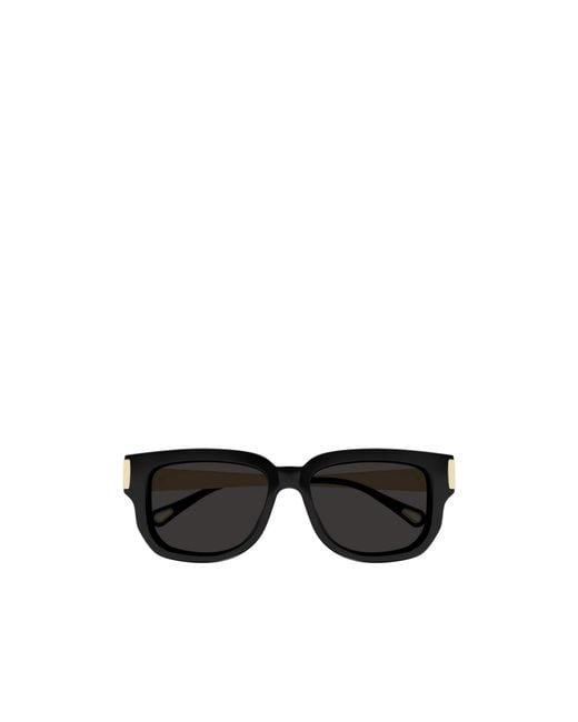 Chloé Black Chloé Eyewear Square Frame Sunglasses for men