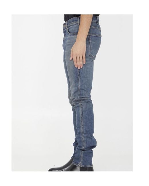Céline Blue Skinny Jeans for men