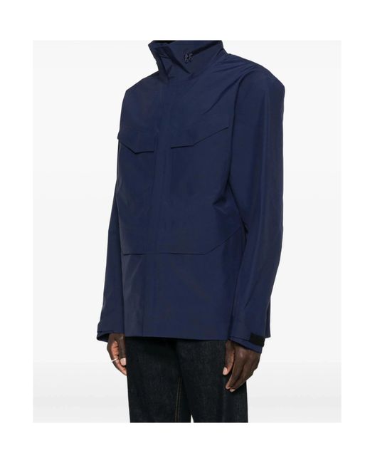 Veilance Blue Flap Pocket Casual Jacket for men