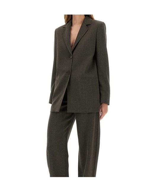 Moschino Gray Wool Blend Jacket