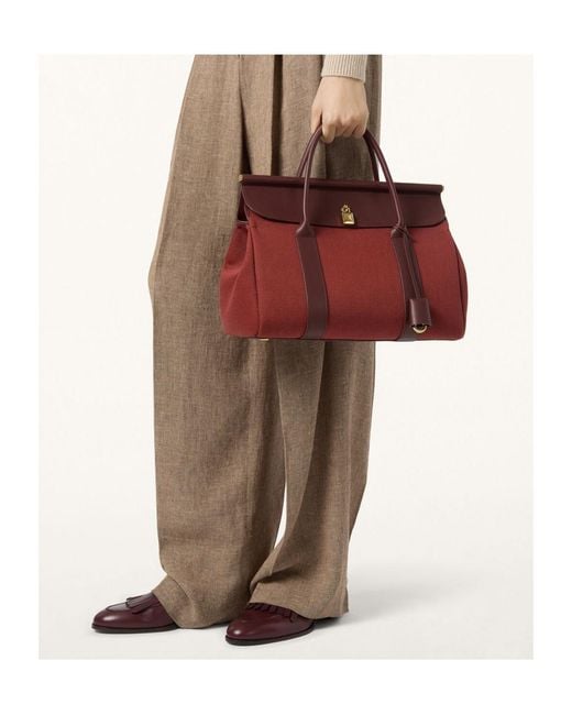 Loro Piana Red Loom Bag L32