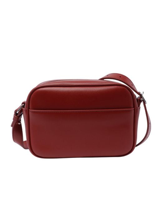 Courreges Red Courrèges Reedition Logo Patch Zip-Up Shoulder Bag