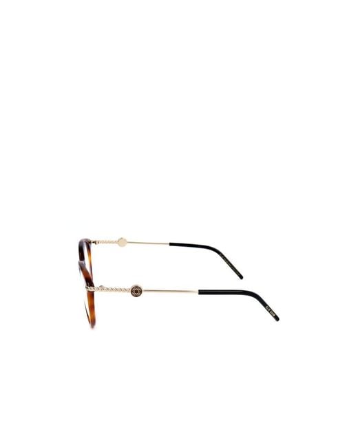 Elie Saab White Round Frame Glasses