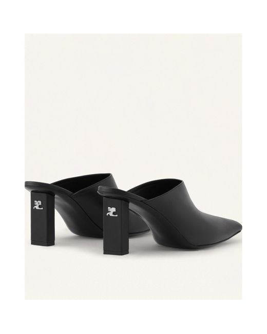 Courreges Black Courrèges Slip-On Mules