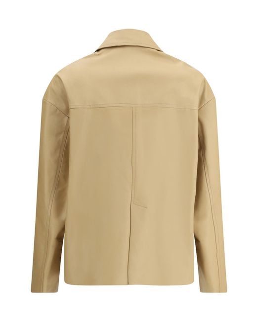 Salvatore Santoro Natural Buttoned Leather Jacket