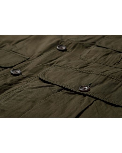 Drake's Green Long Sleeve Casual Jacket for men