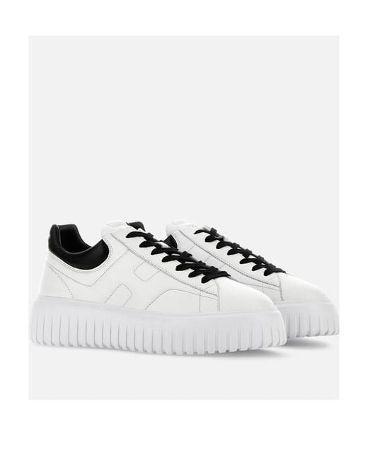 Hogan White H-Stripes/ Sneakers for men