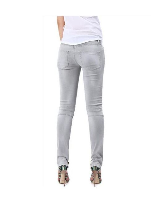 Balmain Gray Jeans With Belt Loops