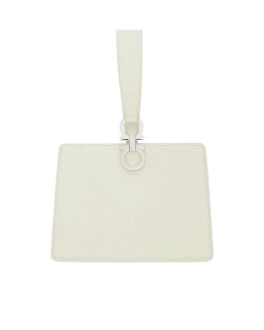 Ferragamo Natural Mini Clutch