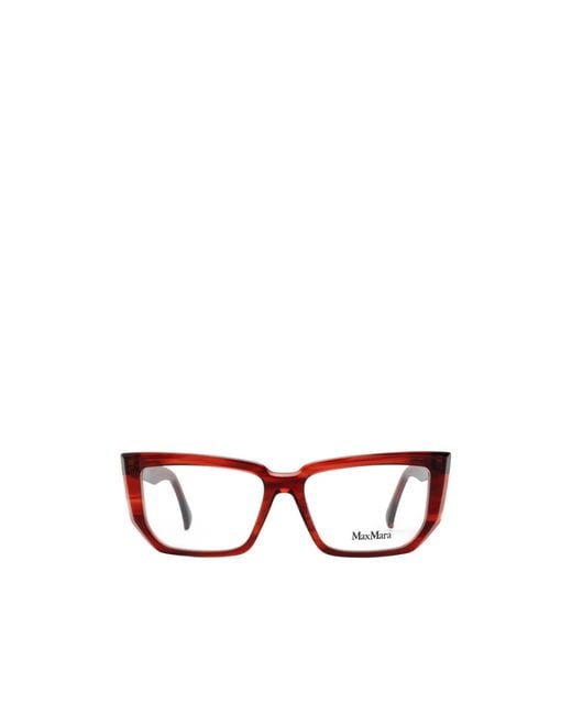 Max Mara White Cat-Eye Glasses
