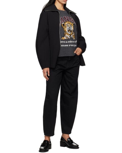 Ganni Black Washed Stary Jeans