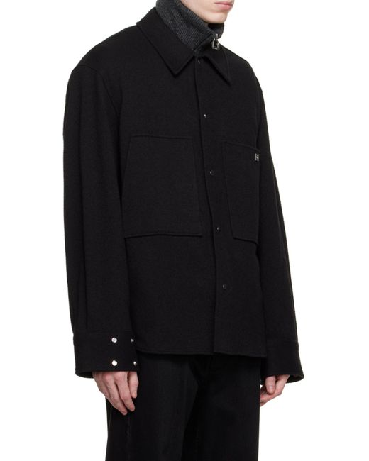 Wooyoungmi Black Long-Sleeved Shirt for men