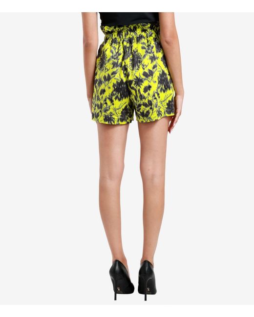 Philosophy Di Lorenzo Serafini Yellow All-Over Graphic-Print Shorts