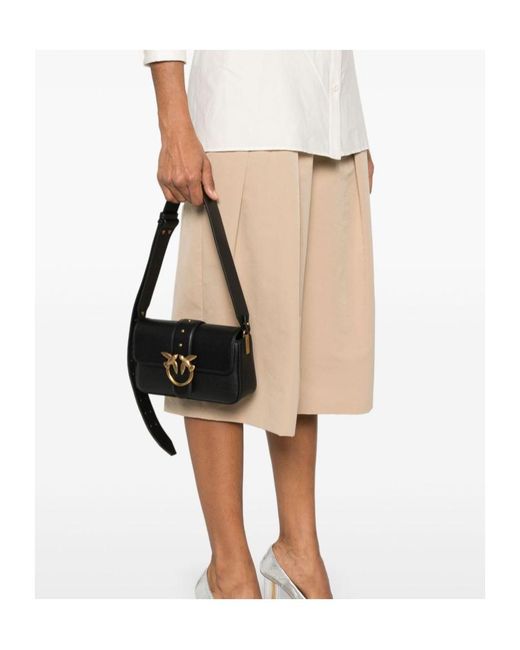 Pinko Black Love One Mini Shoulder Bag