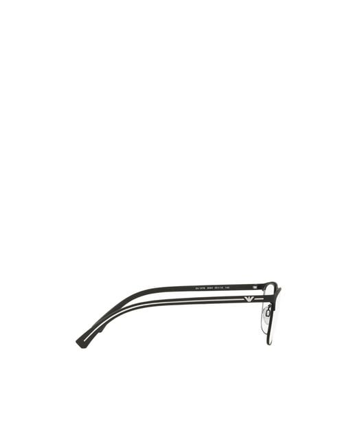Emporio Armani White Square Frame Glasses for men