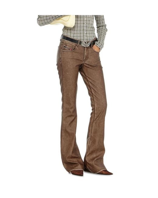 DIESEL Brown Bootcut Pants
