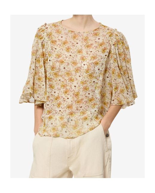 Isabel Marant Natural Isabel Marant Étoile Floma Floral Blouse