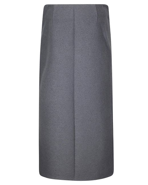 Rier Gray Walker Compact Maxi Skirt