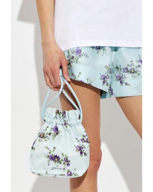 Ganni Blue Printed Pouch