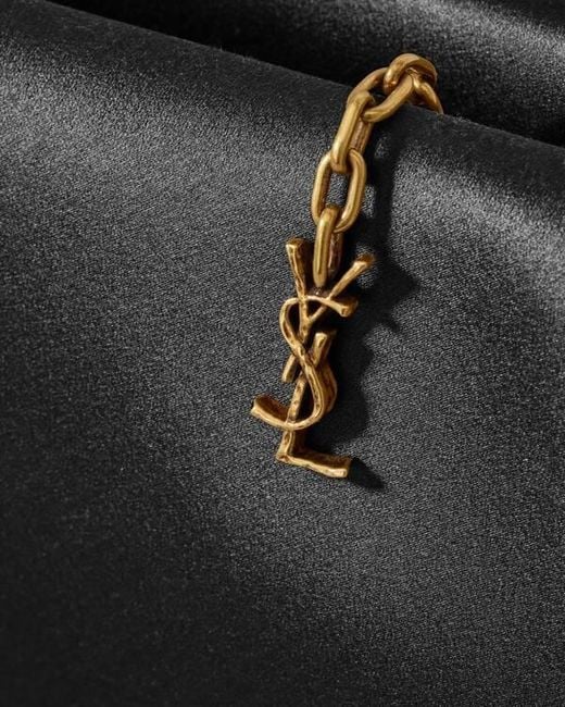 Saint Laurent Black Evening Soft Clutch