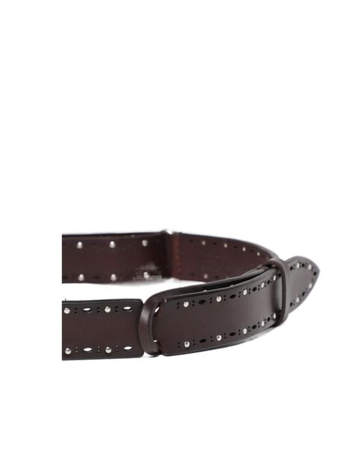 Orciani White Micro-Studs Nobuckle Belt for men