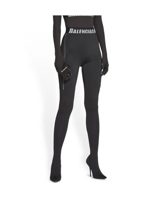 Balenciaga Black Shorts Cycling Da Donna