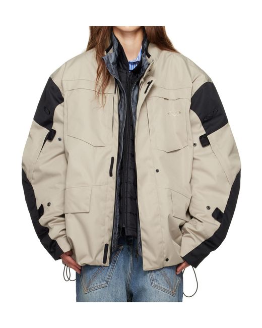 Vetements Metallic Biker Parka Long-Sleeved Casual Jacket
