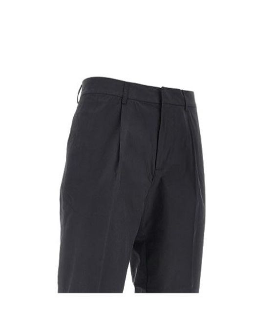 Emporio Armani Blue Lightweight Straight-Leg Pants for men