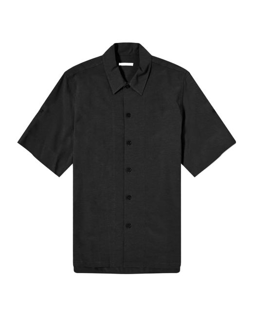 Helmut Lang Black Camp Short-Sleeved Shirt for men