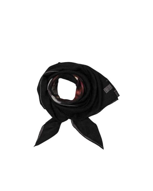 Givenchy Black Logo Detail Scarf