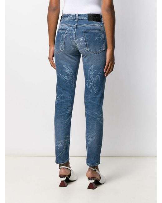 Givenchy Blue Logo Detail Jeans