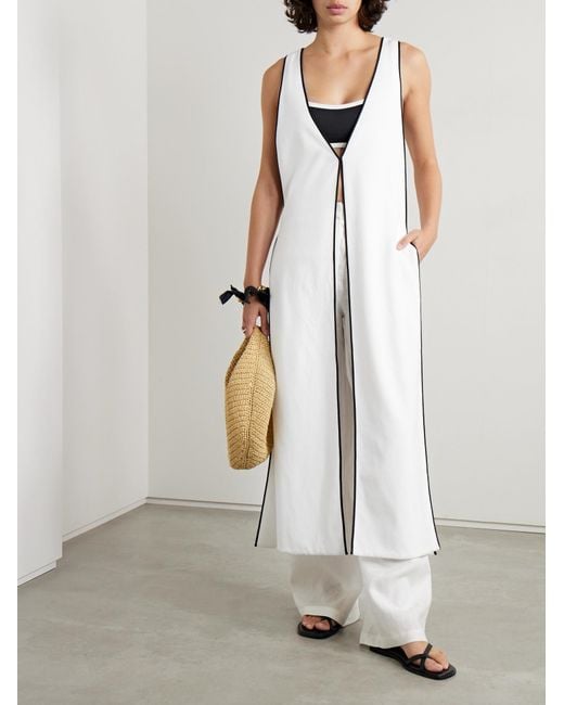 Marysia Swim White Terry Cloth Cover-Up Dress