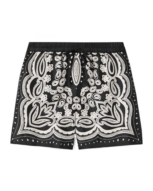Nili Lotan Black Frances Printed Shorts