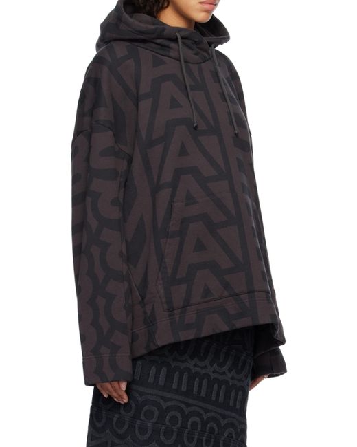 Marc Jacobs Black Monogram Oversized Hoodie