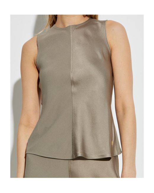 AMI Gray Sleeveless Top
