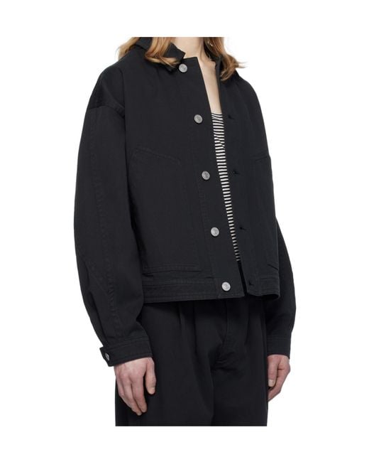 Isabel Marant Black Lapel Long-Sleeved Casual Jacket for men