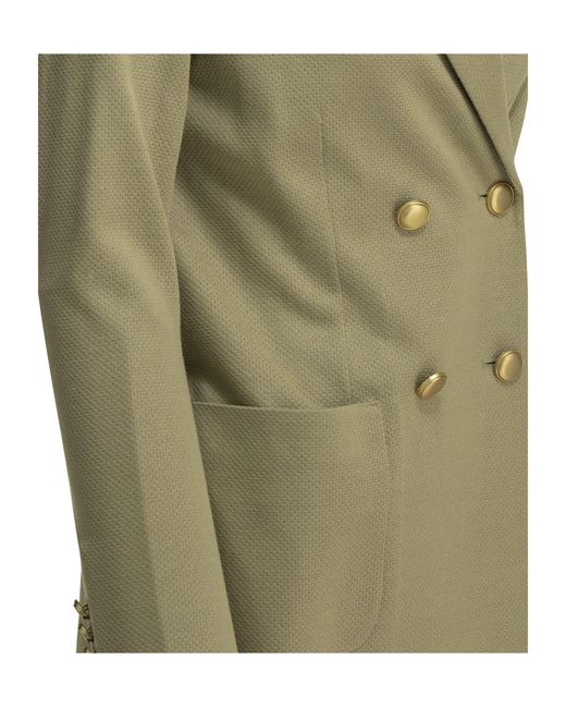 Circolo 1901 Green Double-Breasted Suit Jacket