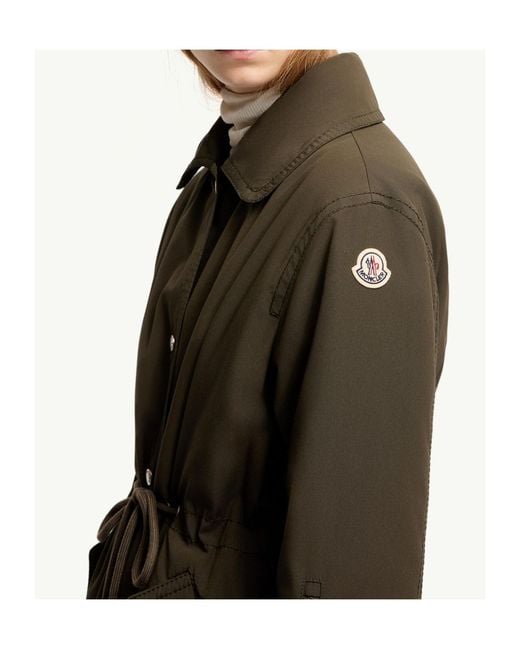 Moncler Green Halicte Long Down Parka