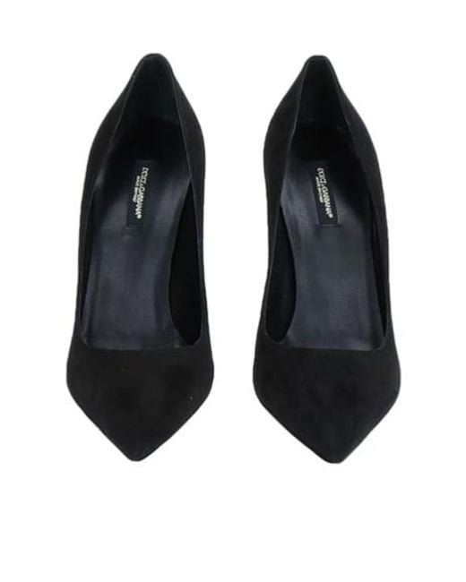 Dolce & Gabbana Black Solidcolor Pointedtoe Highheels