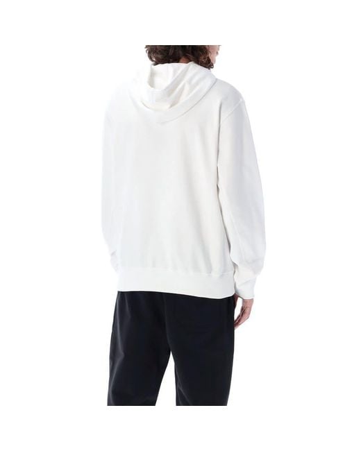 Helmut Lang White Hooded Sweater for men
