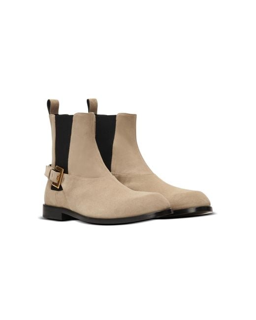 Balmain Brown Anthem Chelsea Boots for men
