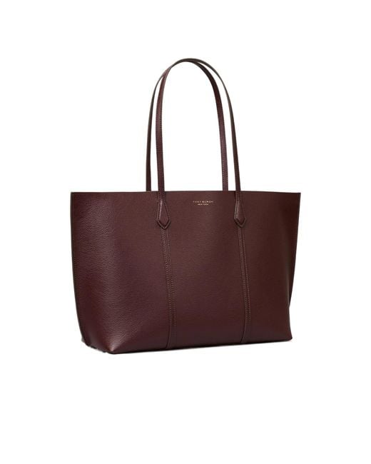 Tory Burch Red Perry Logo-Printed Tote Bag